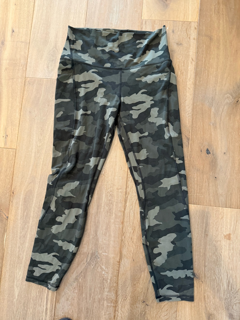 Lululemon high rise align green camo  leggings